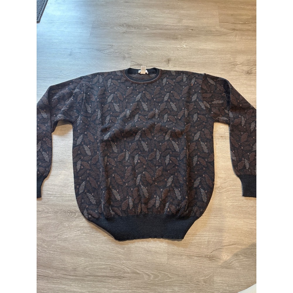 Vintage Neiman Marcus 100% wool sweater approx Large grandpa sweater